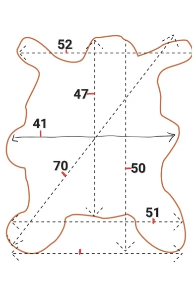 Şok Fiyat Açılışa Özel %50 Inidirim, Hakiki Oğlak Gerçek Deri Post, Interiordesign 41x50cm [0110] - 3