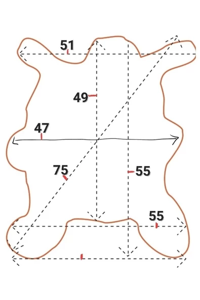 Şok Fiyat Açılışa Özel %50 Inidirim Kupon! Hakiki Oğlak Gerçek Deri Post, Interiordesign 47x55cm - 3