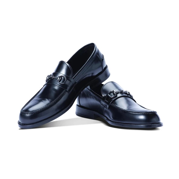 Erkek Hakiki Açma Deri Siyah Klasik Ayakkabı - 6