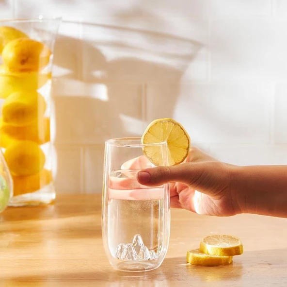 Emsan Globe Renksiz Çift Cidarlı Volkan Desenli Bardak 380ML - 3