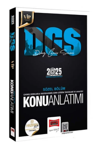 YARGI 2025 DGS VİP SÖZEL KONU ANLATIMI