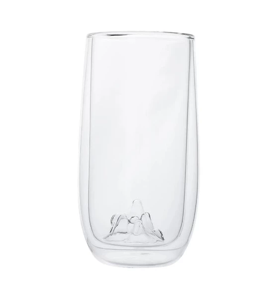 Emsan Globe Renksiz Çift Cidarlı Volkan Desenli Bardak 380ML - 2