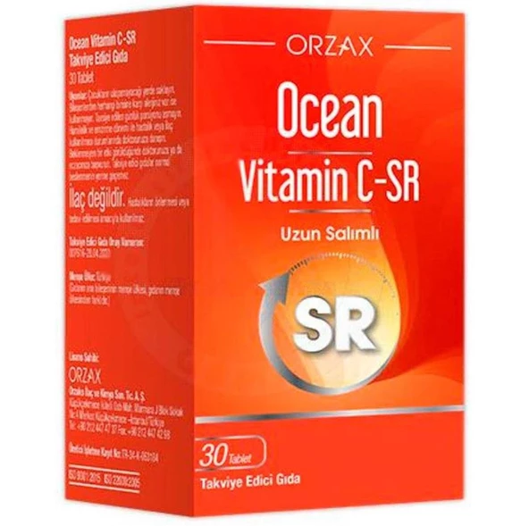 Orzax Ocean Vitamin C-SR 30 Tablet