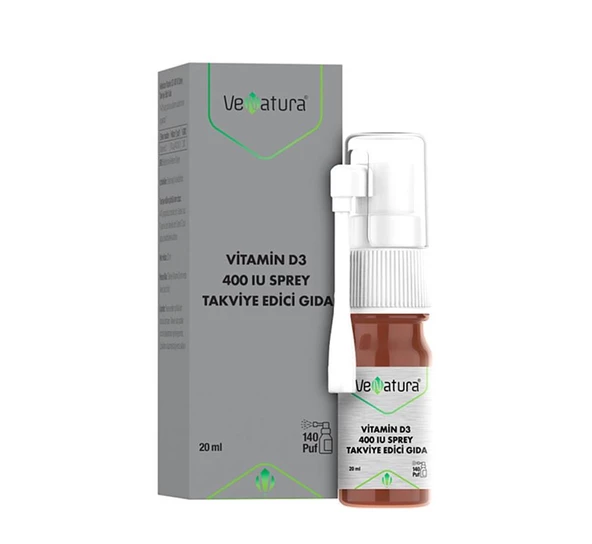 VeNatura Vitamin D3 400 IU Sprey 20 Ml