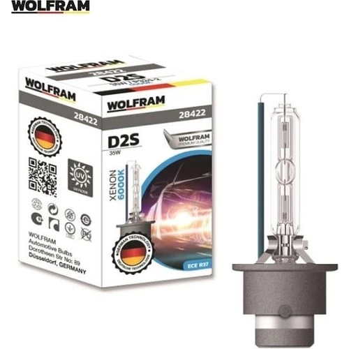 Wolfram 12V-85V Xenon Ampul D2S 35W 6000K (ORJİNAL ÜRÜNDÜR)