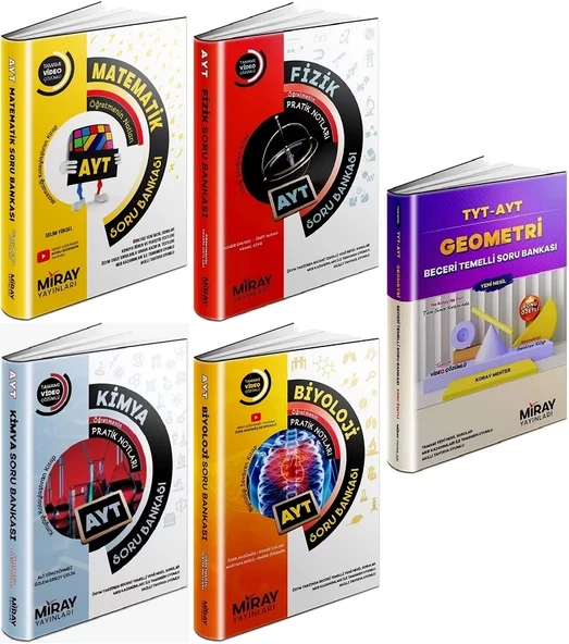 Miray Yayınları AYT TÜM DERSLER SAYISAL SET