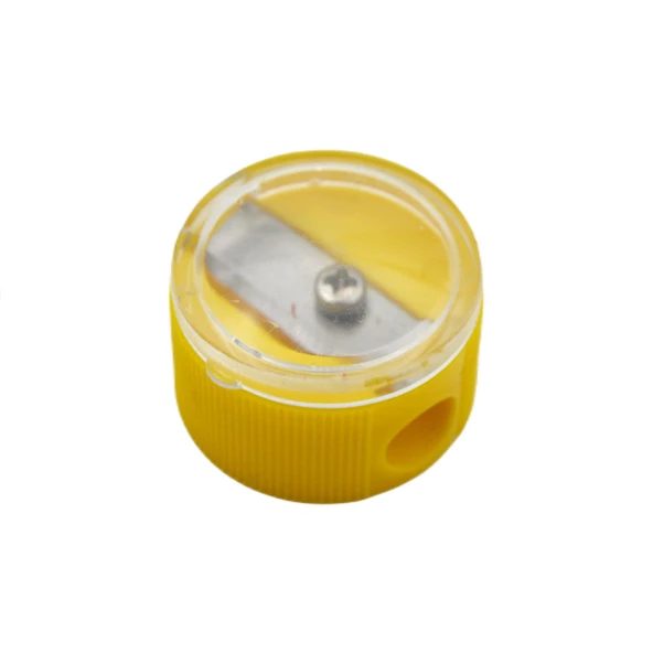 Ark Mercekli Plastik Yuvarlak Kalemtıraş 12 Adet Kod:547 - Resim 4