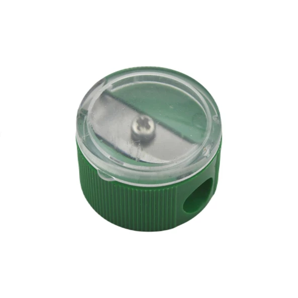 Ark Mercekli Plastik Yuvarlak Kalemtıraş 12 Adet Kod:547 - Resim 5