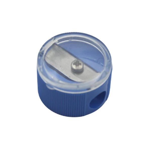 Ark Mercekli Plastik Yuvarlak Kalemtıraş 12 Adet Kod:547 - Resim 3