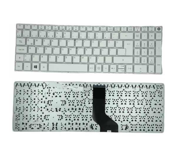 Acer Aspire E15 E5-575TG Klavye Tuş Takımı Beyaz TR