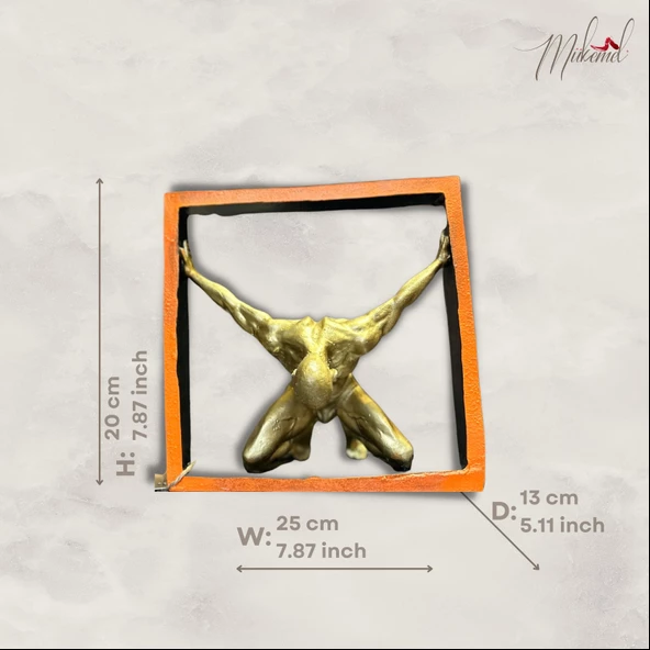 Düşünce tuzağı (sanatsal temsil, aşırı düşünen heykel, mücadele figürü) Mukemel tasarımları - Resim 2