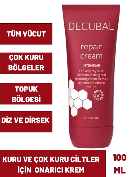 Decubal Çok Kuru ve Hasarlı Ciltler için Ekstra Besleyici 100 ml Onarıcı Krem - 4