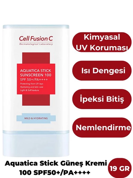 Cell Fusion C Aquatıca Nemlendirici Yüksek Koruyucu Stick Güneş Kremi 19 gr