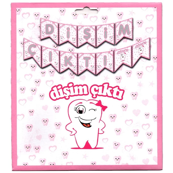 Dişim Çıktı Banner - Pembe