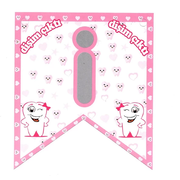 Dişim Çıktı Banner - Pembe - 2