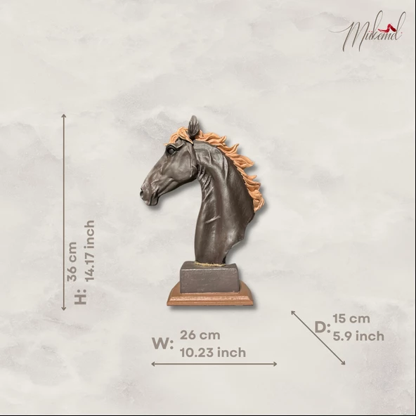 Sabit gözler ( benzersiz tasarım, ev dekoru, el yapımı at, stres heykeli ) Mukemel tasarımları - Resim 2