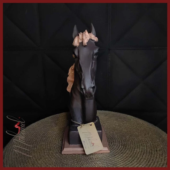 Sabit gözler ( benzersiz tasarım, ev dekoru, el yapımı at, stres heykeli ) Mukemel tasarımları - Resim 5