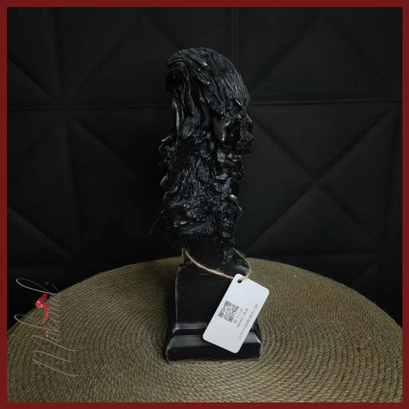 Gökyüzünde süzülen (kartal büstü, gök yaratığı, tüy işi, el yapımı) Mukemel tasarımları - Resim 6