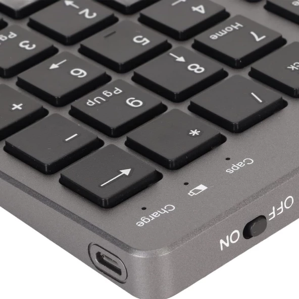 Lenovo Tab M9 ZAC40070TR 9" Uyumlu Kablosuz Bluetooth Şarj Edilebilir Sessiz Klavye Mouse Seti - Resim 7