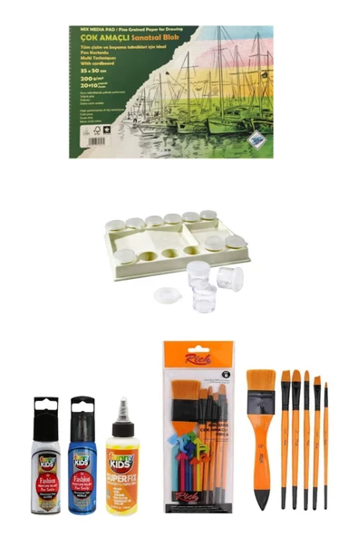 Art Liva Resim Defteri Fon Kartonlu 35x50 200 Gr.20+10 Yp-6 Parça Okul Seti ürün görseli 1