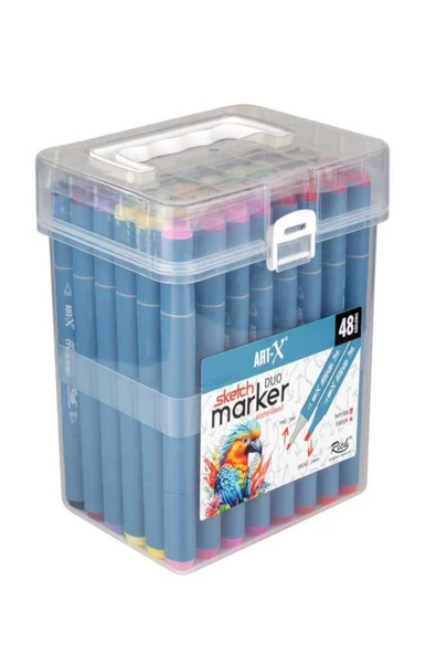 ART-X Sketch Marker Çift Taraflı Kalem Seti 48'Lİ - 2