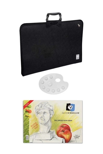 Abka Art College 37x54 Cm Siyah Proje Resim Çantası Alex Schoeller Resim Defteri 35x50 120 Gr 15 Yp ürün görseli