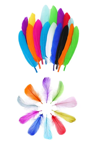 Tüy Karışık Renkli 10 Lu ürün görseli 1