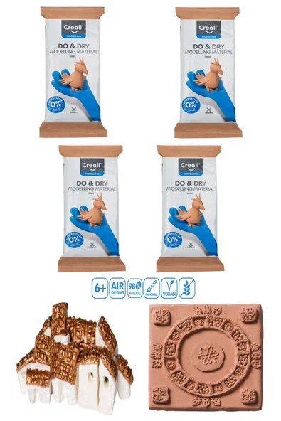 Creall Do & Dry Seramik Hamuru Toprak 4x500gr
