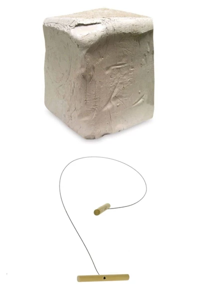 Beyaz Seramik Hamuru 6 Kg Kil Kesme Teli Hediye ürün görseli 1