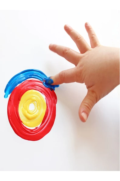 Primo Parmak Boyası Çantalı Hediye Seti 4 Renk ( 14 PARÇA) - Resim 2