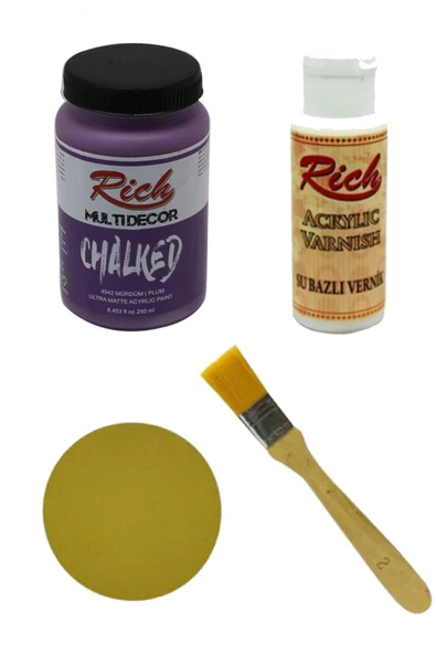Multi Decor Chalked Mürdüm 250 Cc Boyama Seti ürün görseli 1