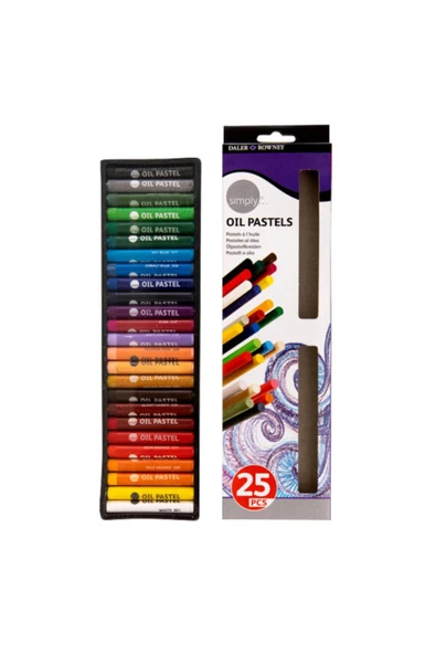 Simply 25 Renk Yağlı Pastel Boya Seti / D 157 500 125 - Resim 2