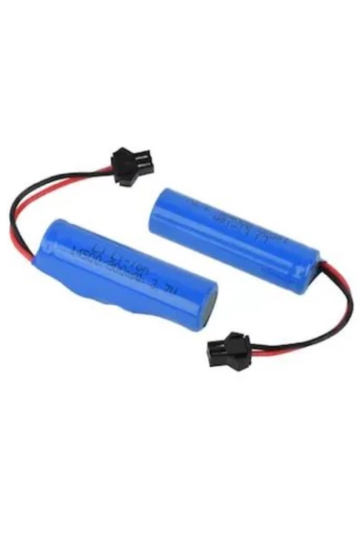3.7v 14500 Li-on 2 Adet Oyuncak Pili Siyah Soket - 1