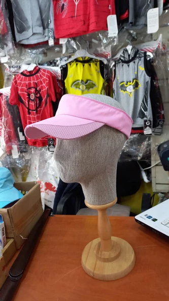 salarticaret sporcu tenis vizör şapka unisex model pemberenk - Resim 3
