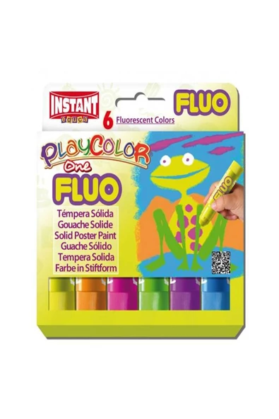 Playcolor Instant Pastel Boya One Fluo 6 Renk - 1
