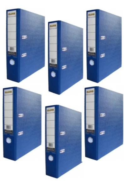 Geniş Mavi 6'lı Ofis Klasörü ürün görseli 1
