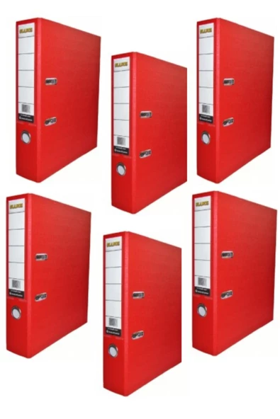 Geniş Kırmızı 6'lı Ofis Klasörü ürün görseli 1