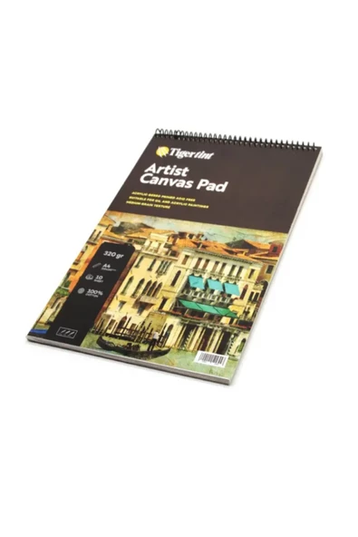 Artist Canvas Pad Tuval Defter A4 10 Yp Akrilik Metalik Marker 6 Metalik 6 Canlı Renkler 12'li Set - Resim 2