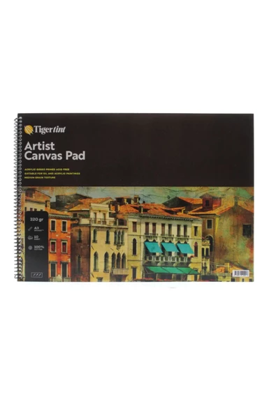 Artist Canvas Pad Tuval Defter A3 10 Yp Akrilik Metalik Marker 6 Metalik 6 Canlı Renkler 12'li Set - Resim 2