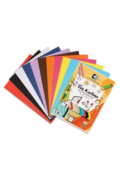 Alex Scholler 25x35 Cm 10 Renk Fon Kartonu (ALX-194) ürün görseli 1