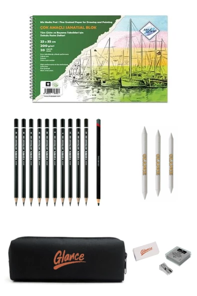 Art Liva Sanatsal Dokulu Resim Defteri 25x35 20 Yp 200 Gr ( Multi Teknik) Lyra Çizim Eskiz Seti ürün görseli 1