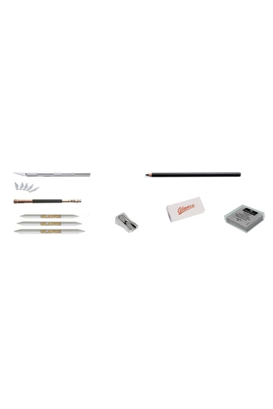 Eskiz Defteri Lyra Dereceli Craft 6lı Jumbo Metalik Kuruboya Sulu Kuruboya Kalem Çantalı Eskiz Set - Resim 5