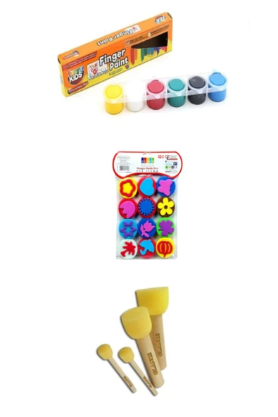Rich Funny Kids 15 ml Parmak Boyası Eva Baskı Set 3'lü ürün görseli 1