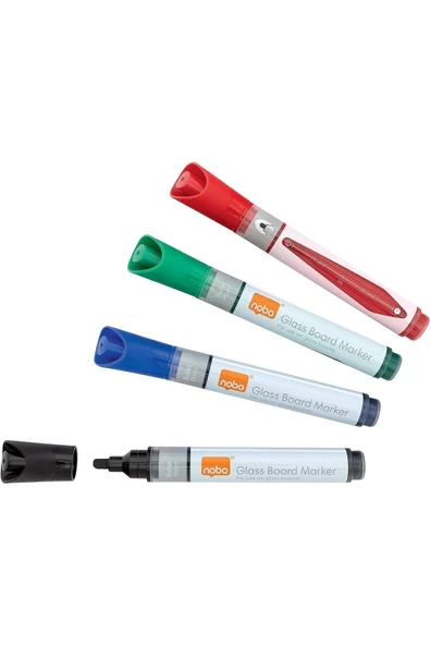 Cam Kuru Silme 3 Mm Beyaz Tahta Kalemi 4'lü ürün görseli 1