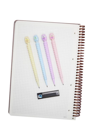 Ayıcık Başlıklı 0.7 mm Versatil Kalem Seti 4 Renk Tombow Mono Lead 0.7 mm Uç ürün görseli