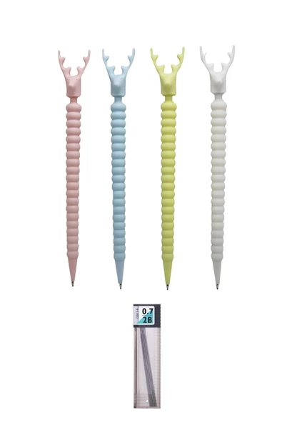Geyik Başlıklı 0.7 Mm Versatil Kalem Seti 4'lü ürün görseli 1