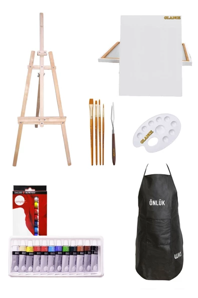 Daler Rowney Simply Yağlı Boya 12 Renk X 12 Ml Şövale Seti ürün görseli 1