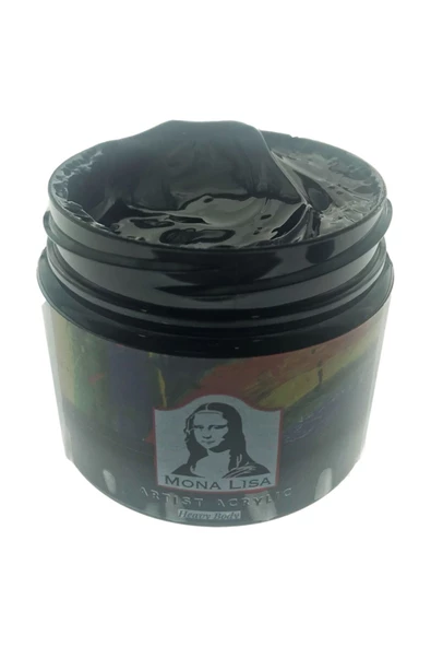 Mona Lisa Artist Akrilik 125 Ml - Carbon Black - 1