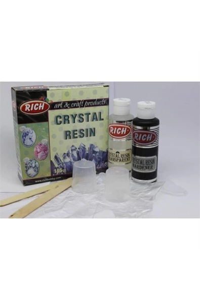 Crystal Resın Kristal Reçine 130+65 cc Şeffaf ürün görseli 1
