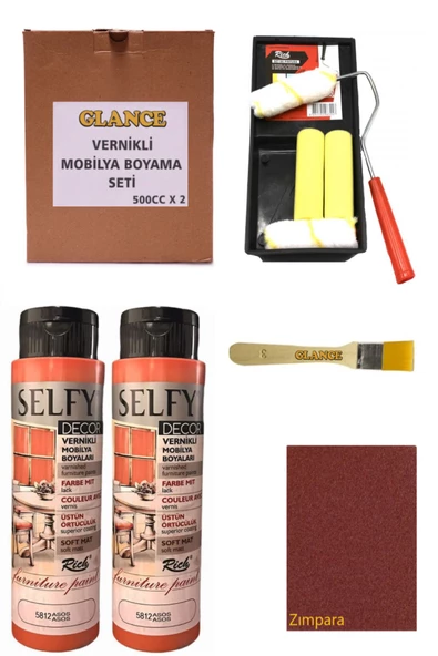 Rich Selfy Decor 500 CC X 2 Asos Kendinden Vernikli Mobilya Boyama Seti